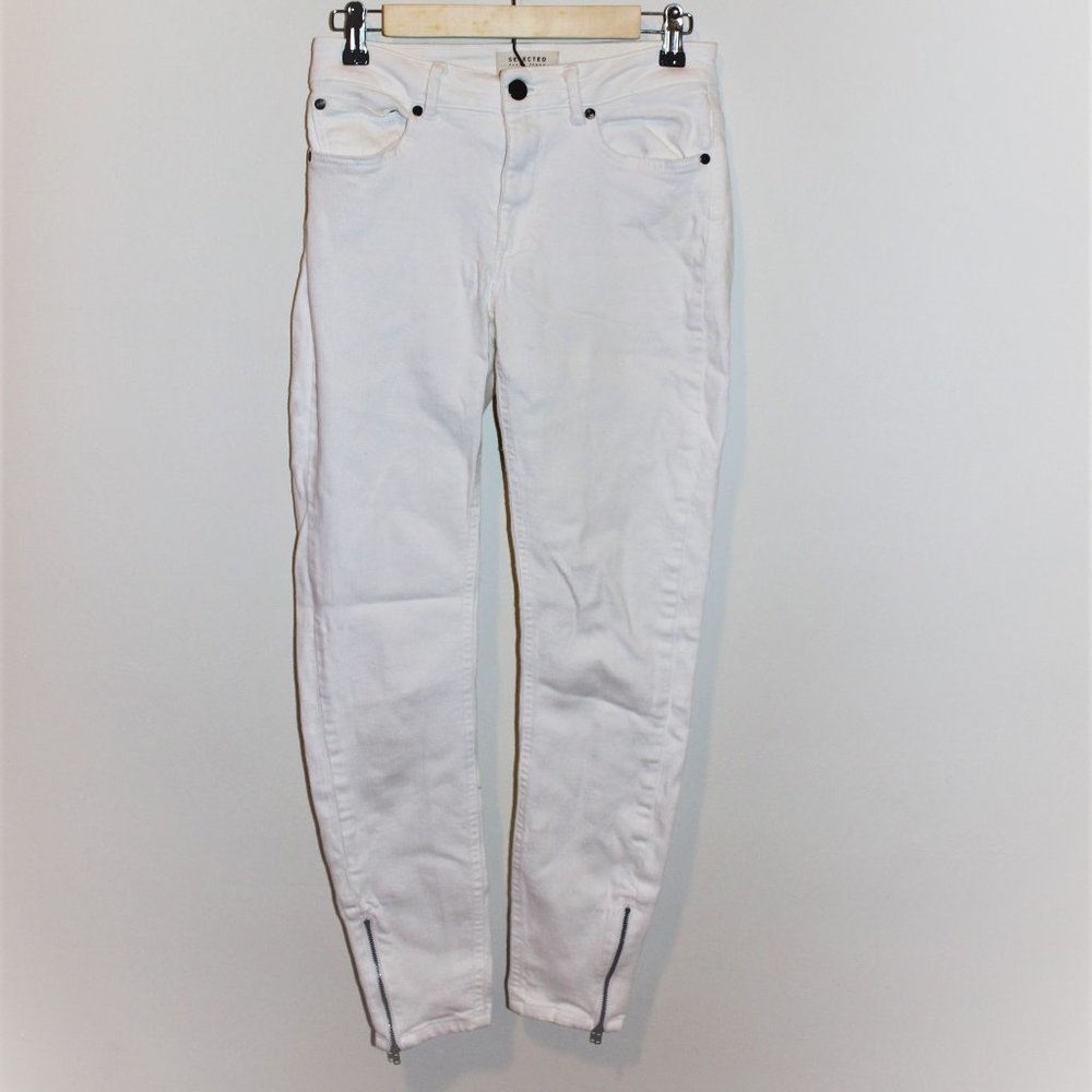 Selected Femme écru mom jeans